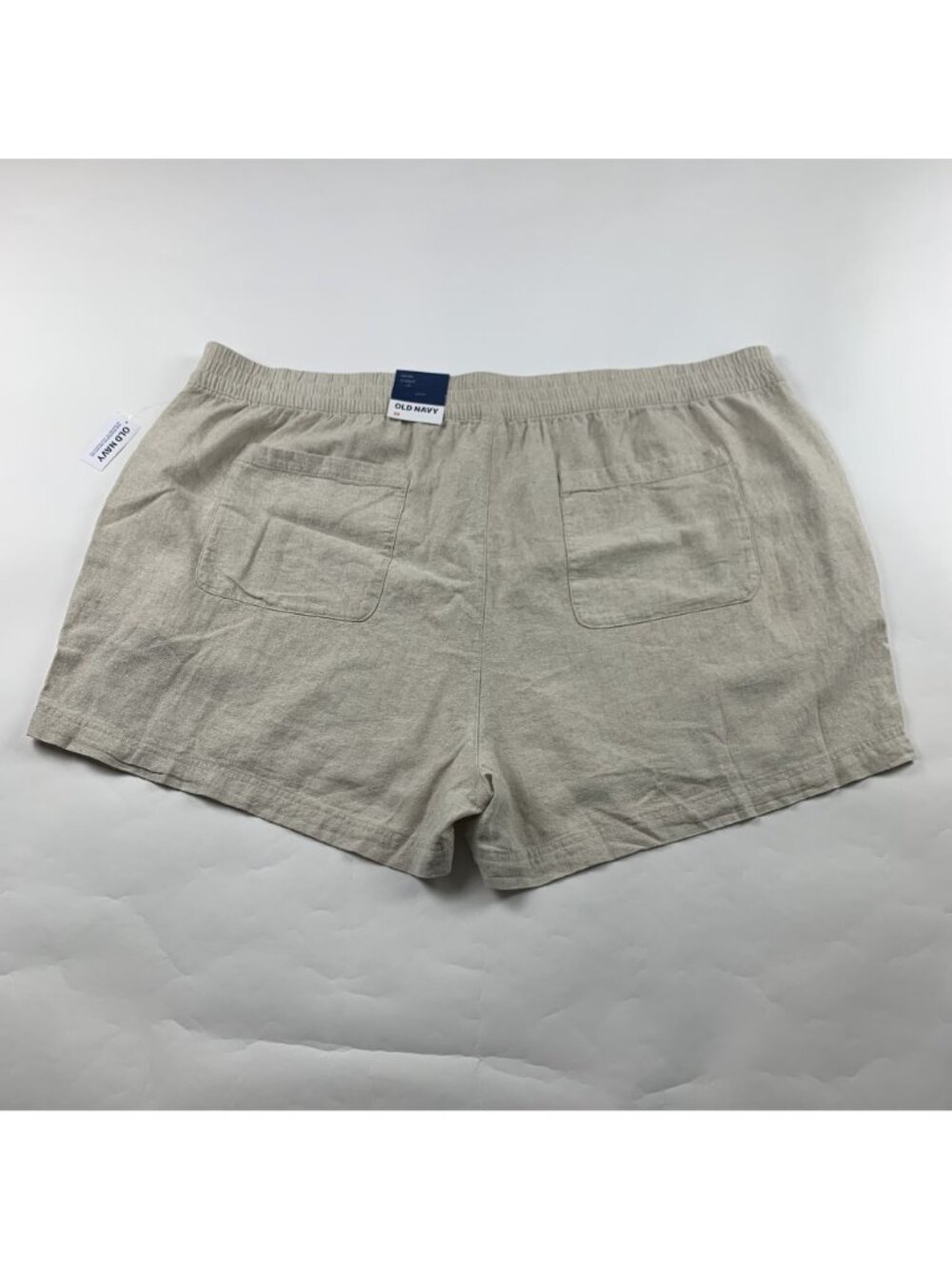 Old Navy Flax Linen Blend High Rise Comfort Waistband Shorts 3X New - Picture 5 of 5